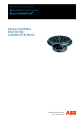 ABB Busch-AudioWorld 8222 EB-500 Manual De Instrucciones