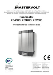 Mastervolt Sunmaster XS4300 Manual Del Usuario