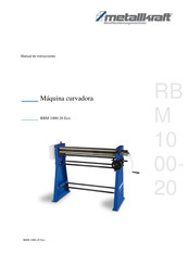 Metallkraft RBM 1000-20 Eco Manual De Instrucciones