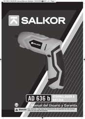 SALKOR AD 636 b Manual Del Usuario Y Garantía