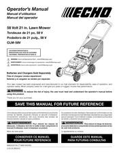 Echo CLM-58V Manual Del Operador