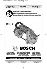 Bosch GCB10-5 Instrucciones De Funcionamiento Y Seguridad