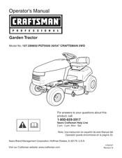 Craftsman professional PGT9500 30/54 Manual Del Operador