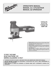 Milwaukee 6267-20 Manual Del Operador