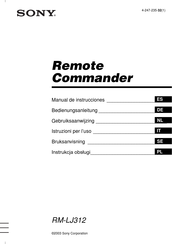 Sony RM-LJ312 Manual De Instrucciones