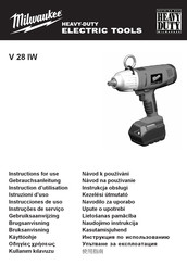 Milwaukee V 28 IW Instrucciones De Uso