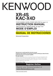 Kenwood KAC-X4D Manual De Instrucciones