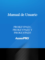 AccessPRO PROKEYPAD3 Manual De Usuario