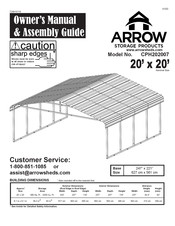 Arrow Storage Products CPH202007 Manual Del Propietario E Instrucciones De Ensamblaje