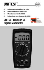 Beha-Amprobe UNITEST Hexagon 55 Instrucciones Para El Manjeo