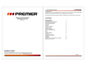 Premier MP-1134-2 Manual De Instrucciones