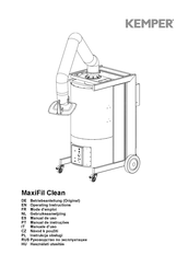 Kemper MaxiFil Clean Manual De Uso