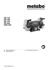 Metabo DS 125 Instrucciones De Manejo