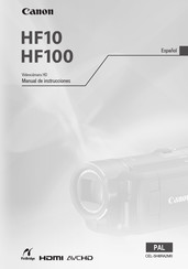 Canon HF100 Manual De Instrucciones