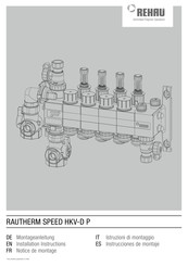 Rehau RAUTHERM SPEED HKV-D P Instrucciones De Montaje