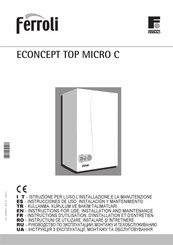Ferroli ECONCEPT TOP MICRO C Instrucciones De Uso
