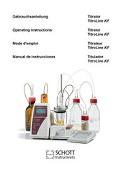 SCHOTT Instruments TitroLine KF Manual De Instrucciones