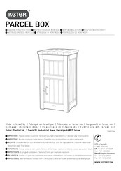 Keter PARCEL BOX Instrucciones De Montaje