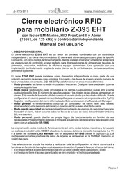 ironLogic Z-395 EHT Manual Del Usuario