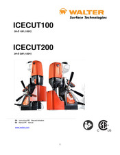 Walter Surface Technologies ICECUT200 Manual De Instrucciones