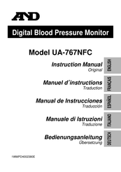 A&D UA-767NFC Manual De Instrucciones