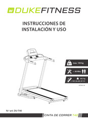 Duke Fitness DU-T40 Instrucciones De Instalacion Y Uso