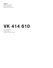 Gaggenau VK 414 610 Manual De Instrucciones