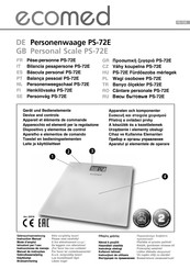 Ecomed PS-72E Instrucciones De Manejo