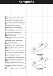 Hansgrohe Ecostat 1001 SL 13241000 Modo De Empleo/Instrucciones De Montaje