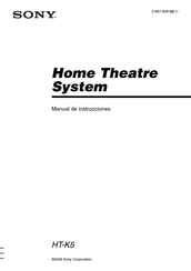 Sony HT-K5 Manual De Instrucciones