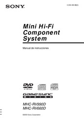 Sony MHC-RV990D Manual De Instrucciones