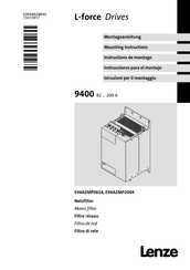 Lenze L-force E94AZMP0824 Instrucciones Para El Montaje