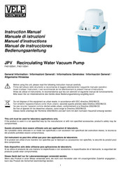 Velp Scientifica JPV F40110541 Manual De Instrucciones