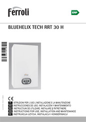 Ferroli BLUEHELIX TECH RRT 30 H Instrucciones De Uso