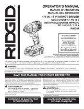 RIDGID R86034 Manual Del Operador