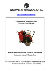 Technoflex CA-500 Manual De Instrucciones