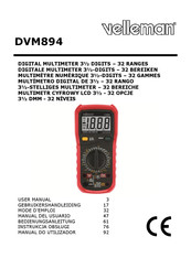 Velleman DVM894 Manual Del Usuario