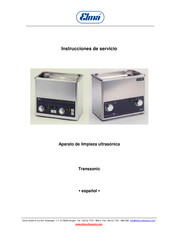 Elma Transsonic Instrucciones De Servicio