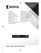 König DVB-T2 FTA10 Manual De Uso