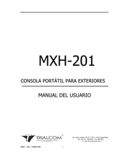 Trialcom MXH-201 Manual Del Usuario