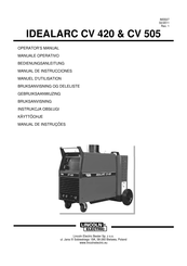 Lincoln Electric IDEALARC CV 420 Manual De Instrucciones