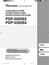 Pioneer PDP-5050SX Manual De Instrucciones