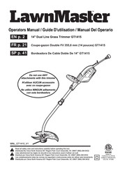 LawnMaster GT1415 Manual Del Operario