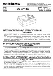 Metabo HPT UC 36YRSL Instrucciones De Seguridad Y Manual De Instrucciones