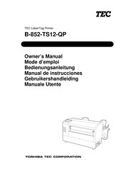 TOSHIBA TEC Corporation B-852-TS12-QP Manual De Instrucciones