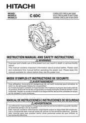 Hitachi Koki C 6DC Manual De Instrucciones