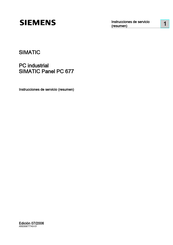 Siemens SIMATIC Panel PC 677 Instrucciones De Servicio