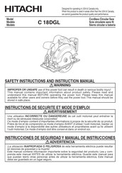 Hitachi C 18DGL Manual De Instrucciones