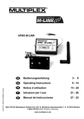 Multiplex HFM3M-LINK Manual De Instrucciones