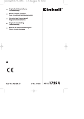 EINHELL 43.406.47 Manual De Instrucciones Original